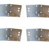 Hasena Syko Bett Füsse / Höhe: 20 cm / Metall: 42-Alu / Holz: 10-Buche weiss deckend, lackiert