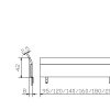 Hasena Vola Kopfteil / Breite: 200 cm / Holz: 09-Buche weiss lasiert, lackiert