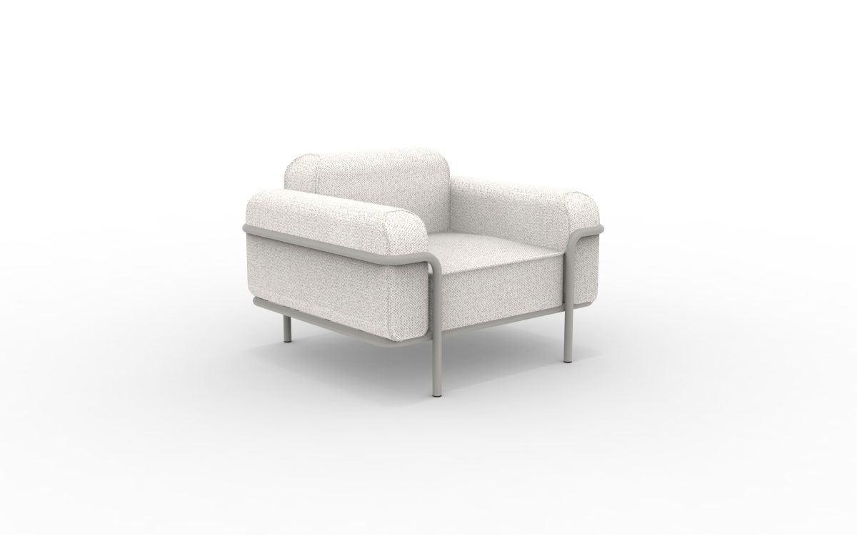 Hug bequemer Outdoorsessel – Lounge-Möbel Cream, Schlamm