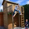Premium Stelzenhaus Moritz mit Geräteschrank, Kletterwand und Rutsc... - Gallery 5 Premium Stelzenhaus Moritz mit Geräteschrank, Kletterwand und Rutsc...