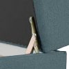 Tchibo - Federkern-Eckschlafsofa »Just Relax« mit Stauraumbank - 222x144x92cm - blaugrau
