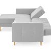Tchibo - Federkern-Eckschlafsofa »Just Relax« mit Stauraumbank - 222x144x92cm - hellgrau