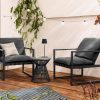 Tchibo - 2 Relax-Sessel mit Creacryl®-Allwetterstoff - 73,5x80x90cm - schwarz