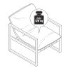 Tchibo - 2 Relax-Sessel mit Creacryl®-Allwetterstoff - 73,5x80x90cm - schwarz