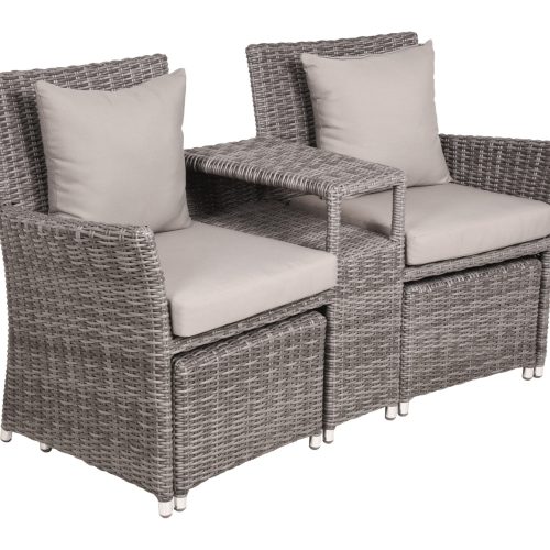 Tchibo - Relaxsessel »Calgary« mit 2 Hockern - 155x70x90cm - hellbraun - Tchibo - Relaxsessel »Calgary« mit 2 Hockern - 155x70x90cm - hellbraun