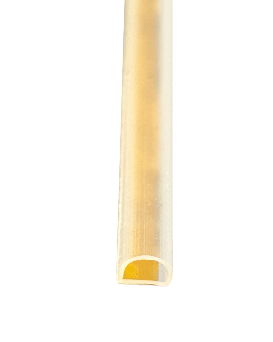 nfraworld Silikon-Profildichtung selbstklebend für Saunen und Infrarotkabinen – 4,5 x 3,8 mm (1 Rolle mit 100 m)
