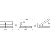 Innovation Akello Lounger 470 Yuveno Natural Lounger auf linker Seite