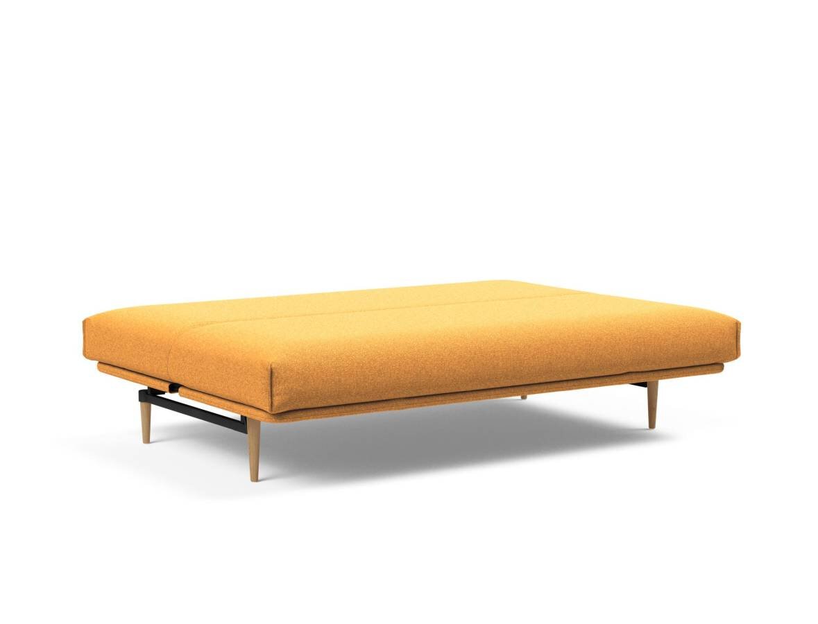 Innovation Colpus Klappsofa 140 x 200 cm | Classic 536 Boucle Ochre helle Eiche Nordic