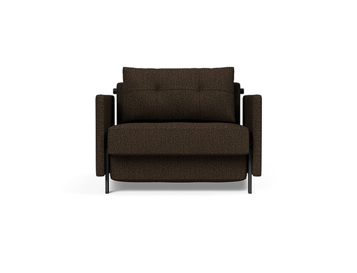 Innovation Cubed 02 Stuhl mit Armlehnen 358 Taura Choco