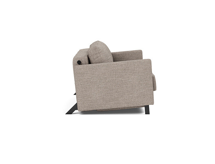 Innovation Cubed 02 140 Klappsofa mit Armlehnen 472 Yuveno Warm Grey