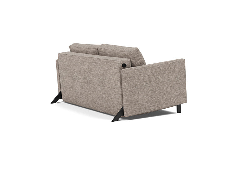 Innovation Cubed 02 140 Klappsofa mit Armlehnen 472 Yuveno Warm Grey