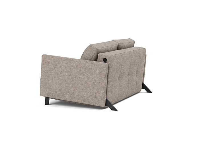 Innovation Cubed 02 140 Klappsofa mit Armlehnen 472 Yuveno Warm Grey