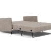 Innovation Cubed 02 140 Klappsofa mit Armlehnen 472 Yuveno Warm Grey