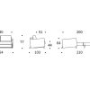 Innovation Cubed 02 140 Klappsofa mit Armlehnen 472 Yuveno Warm Grey