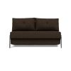 Innovation Cubed 02 140 Klappsofa 358 Taura Choco Chrom - Gallery 1 Innovation Cubed 02 140 Klappsofa 358 Taura Choco Chrom