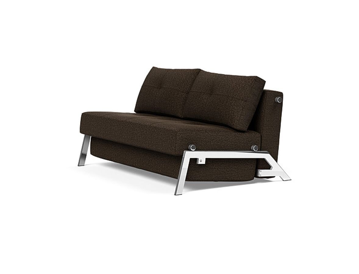 Innovation Cubed 02 140 Klappsofa 358 Taura Choco Chrom - Gallery 3 Innovation Cubed 02 140 Klappsofa 358 Taura Choco Chrom