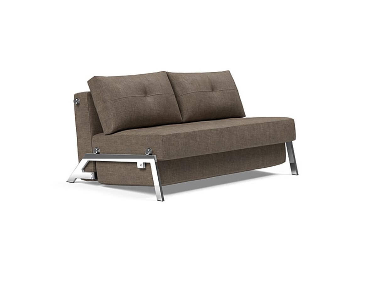 Innovation Cubed 02 140 Klappsofa 411 Esina Cedar Brown Chrom