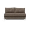 Innovation Cubed 02 140 Klappsofa 411 Esina Cedar Brown Chrom