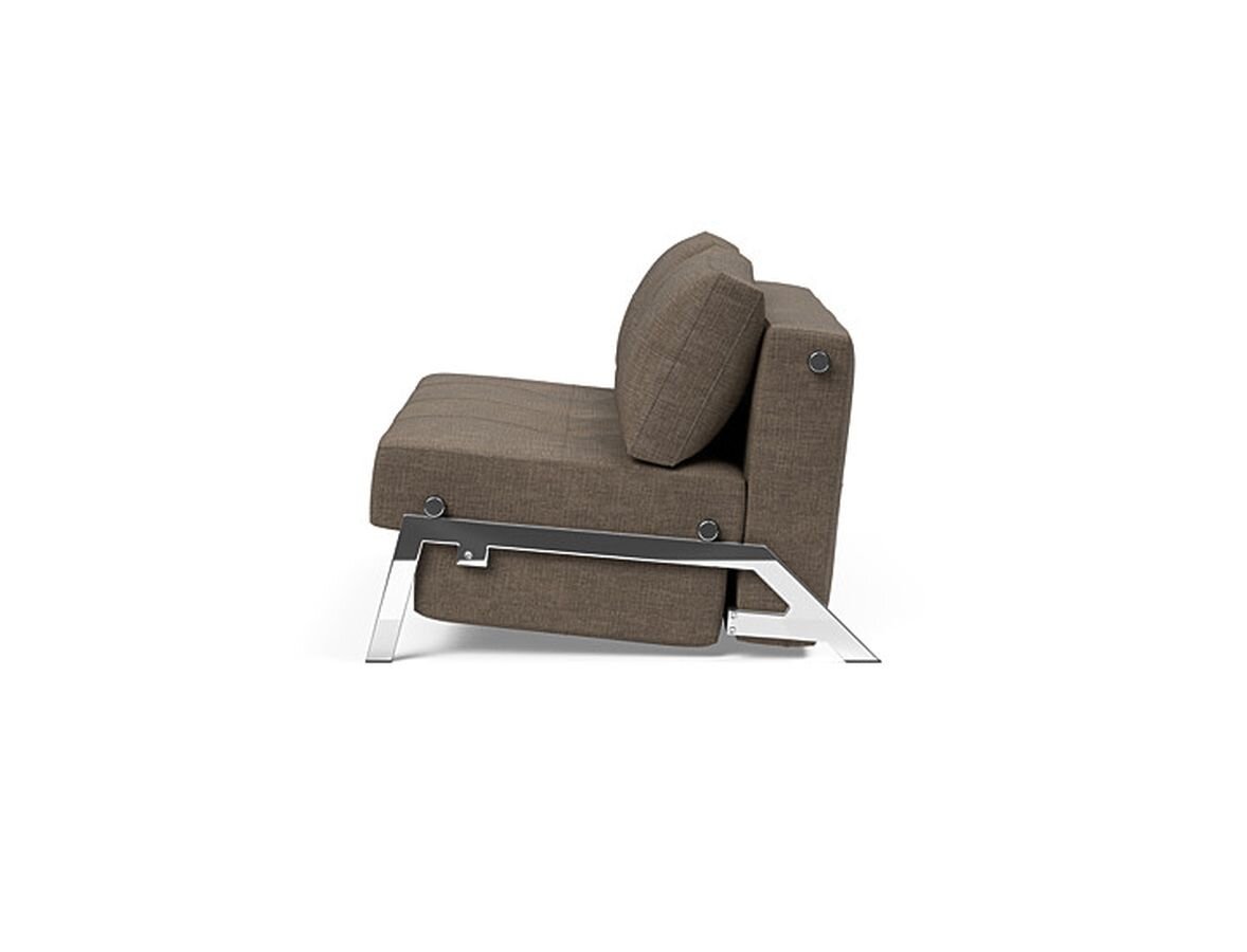 Innovation Cubed 02 140 Klappsofa 411 Esina Cedar Brown Chrom