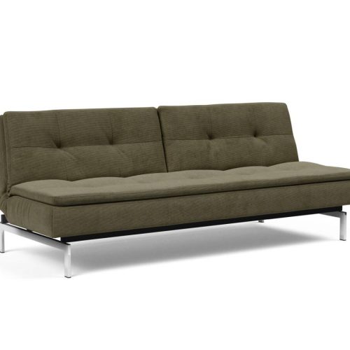 Innovation Dublexo Klappsofa 316 Cordufine, Pine Green Chrom / Mattschwarz