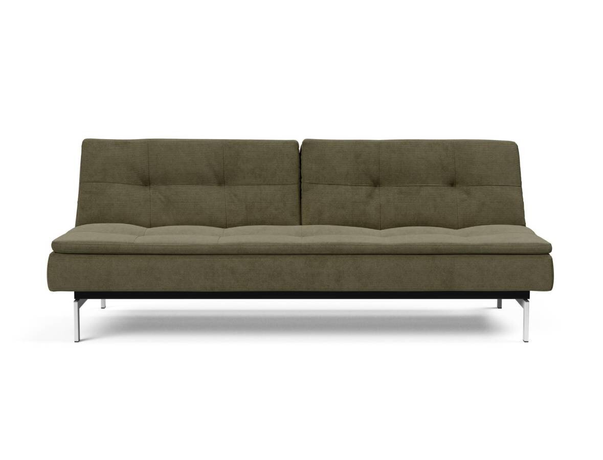 Innovation Dublexo Klappsofa 316 Cordufine, Pine Green Chrom / Mattschwarz