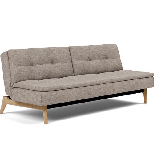 Innovation Dublexo Klappsofa 472 Yuveno Warm Grey Eik Eiche / Gestell schwarz
