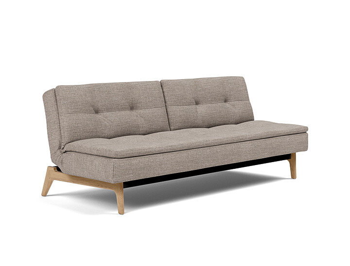 Innovation Dublexo Klappsofa 472 Yuveno Warm Grey Eik Eiche / Gestell schwarz