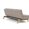 Innovation Dublexo Klappsofa 472 Yuveno Warm Grey Eik Eiche / Gestell schwarz