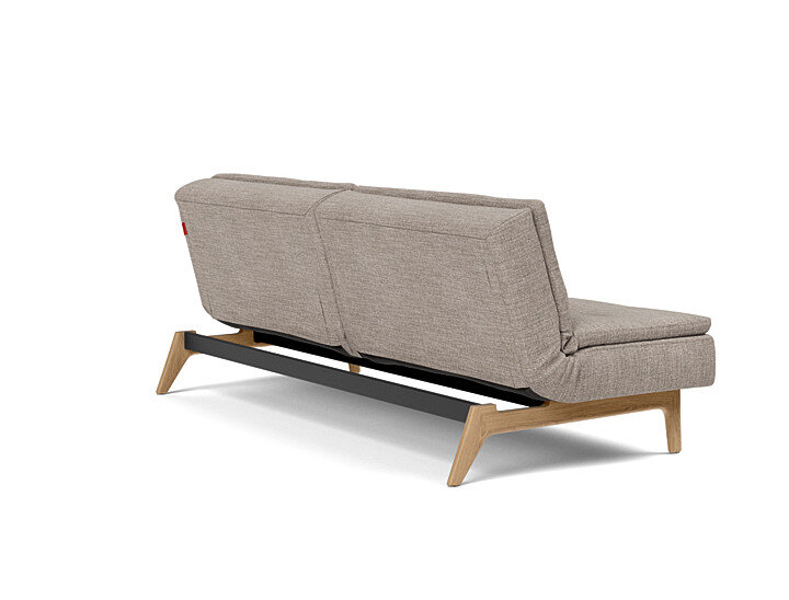 Innovation Dublexo Klappsofa 472 Yuveno Warm Grey Eik Eiche / Gestell schwarz