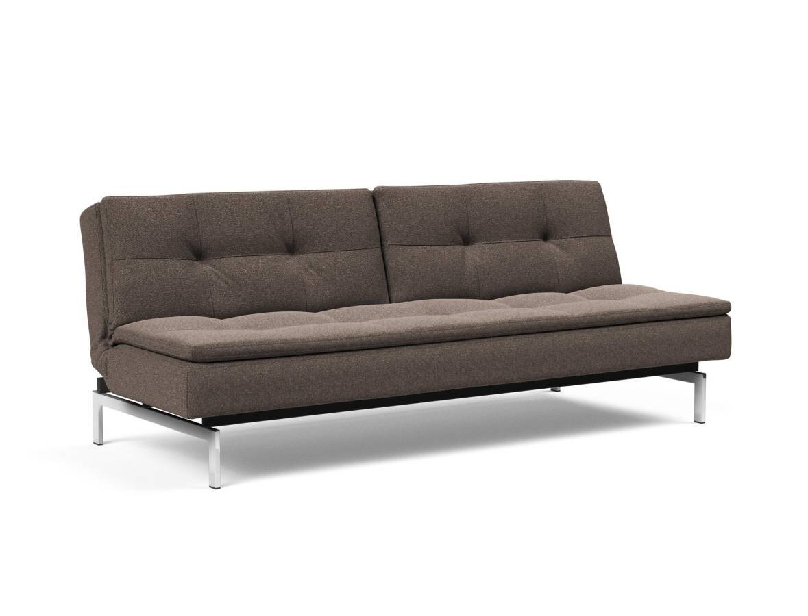 Innovation Dublexo Klappsofa 530 Bouclé Taupe Chrom / Mattschwarz Innovation Dublexo Klappsofa 530 Bouclé Taupe Chrom / Mattschwarz
