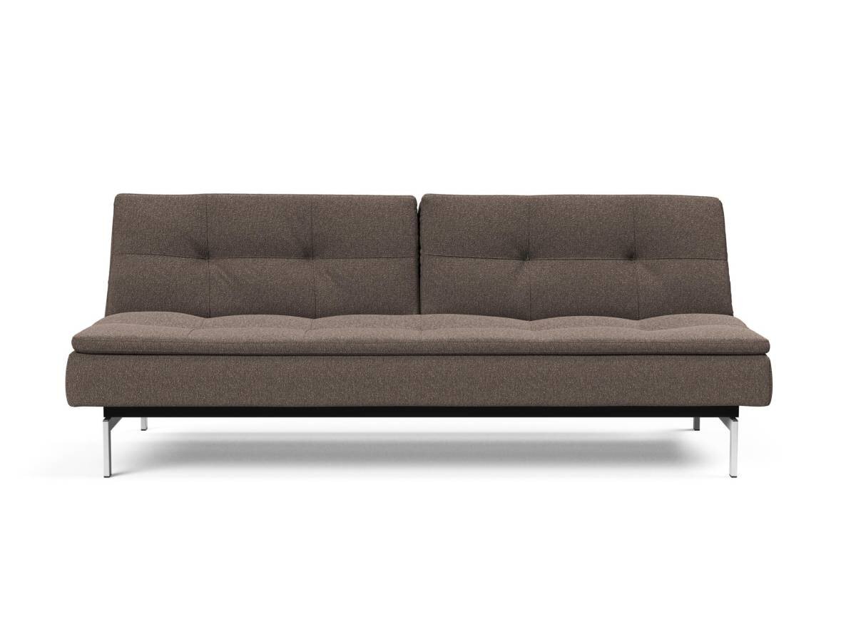 Innovation Dublexo Klappsofa 530 Bouclé Taupe Chrom / Mattschwarz - Gallery 1 Innovation Dublexo Klappsofa 530 Bouclé Taupe Chrom / Mattschwarz