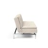 Innovation Dublexo Klappsofa 594 Corduroy Ivory Chrom / Mattschwarz
