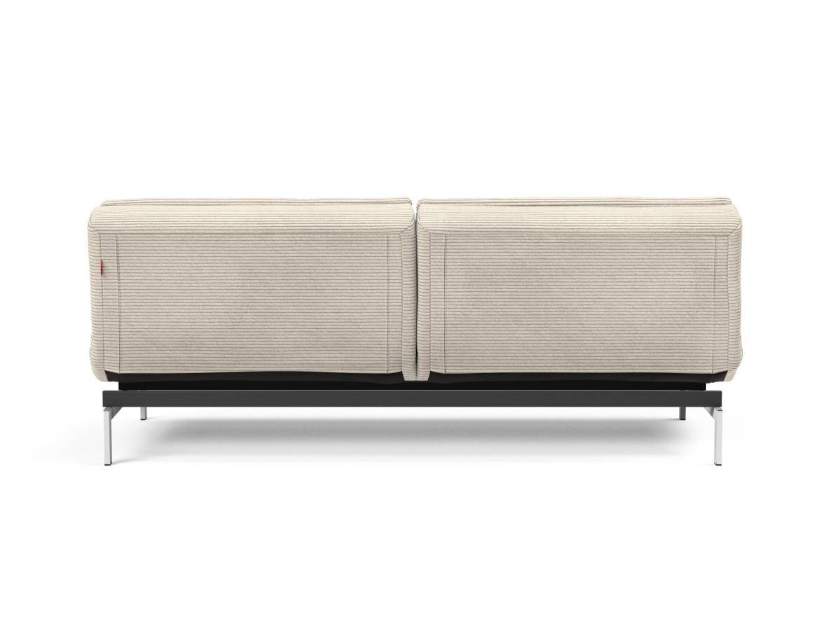 Innovation Dublexo Klappsofa 594 Corduroy Ivory Chrom / Mattschwarz