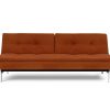 Innovation Dublexo Klappsofa 595 Curduroy Burnt Orange Chrom / Mattschwarz