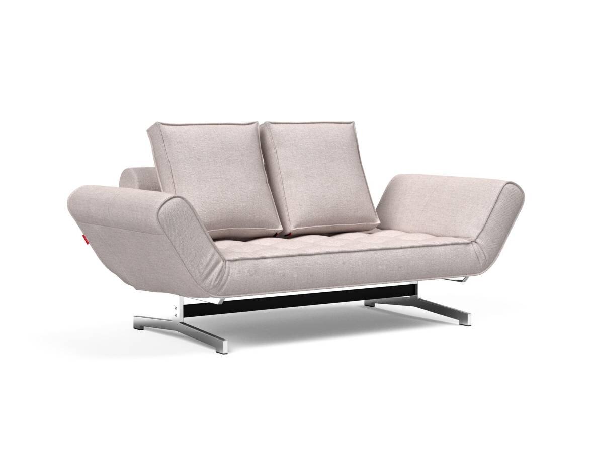 Innovation Ghia Klappsofa 300 Weda Sand Ghia Beine chrom / matt schwarz