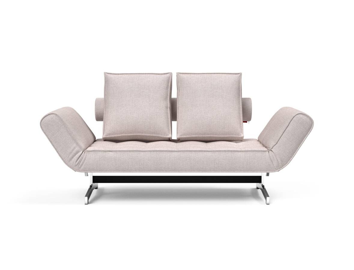Innovation Ghia Klappsofa 300 Weda Sand Ghia Beine chrom / matt schwarz