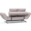 Innovation Ghia Klappsofa 300 Weda Sand Ghia Beine chrom / matt schwarz