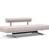 Innovation Ghia Klappsofa 300 Weda Sand Ghia Beine chrom / matt schwarz