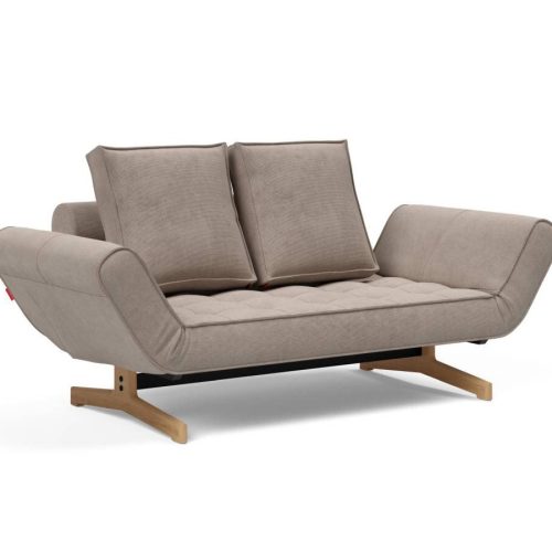 Innovation Ghia Klappsofa 318 Cordufine, Beige Ghia Beine Eiche / matt schwarz Innovation Ghia Klappsofa 318 Cordufine, Beige Ghia Beine Eiche / matt schwarz