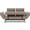 Innovation Ghia Klappsofa 318 Cordufine, Beige Ghia Beine Eiche / matt schwarz