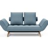 Innovation Ghia Klappsofa 525 Mixed Dance Light Blue Ghia Beine Eiche / matt schwarz