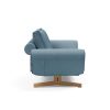 Innovation Ghia Klappsofa 525 Mixed Dance Light Blue Ghia Beine Eiche / matt schwarz