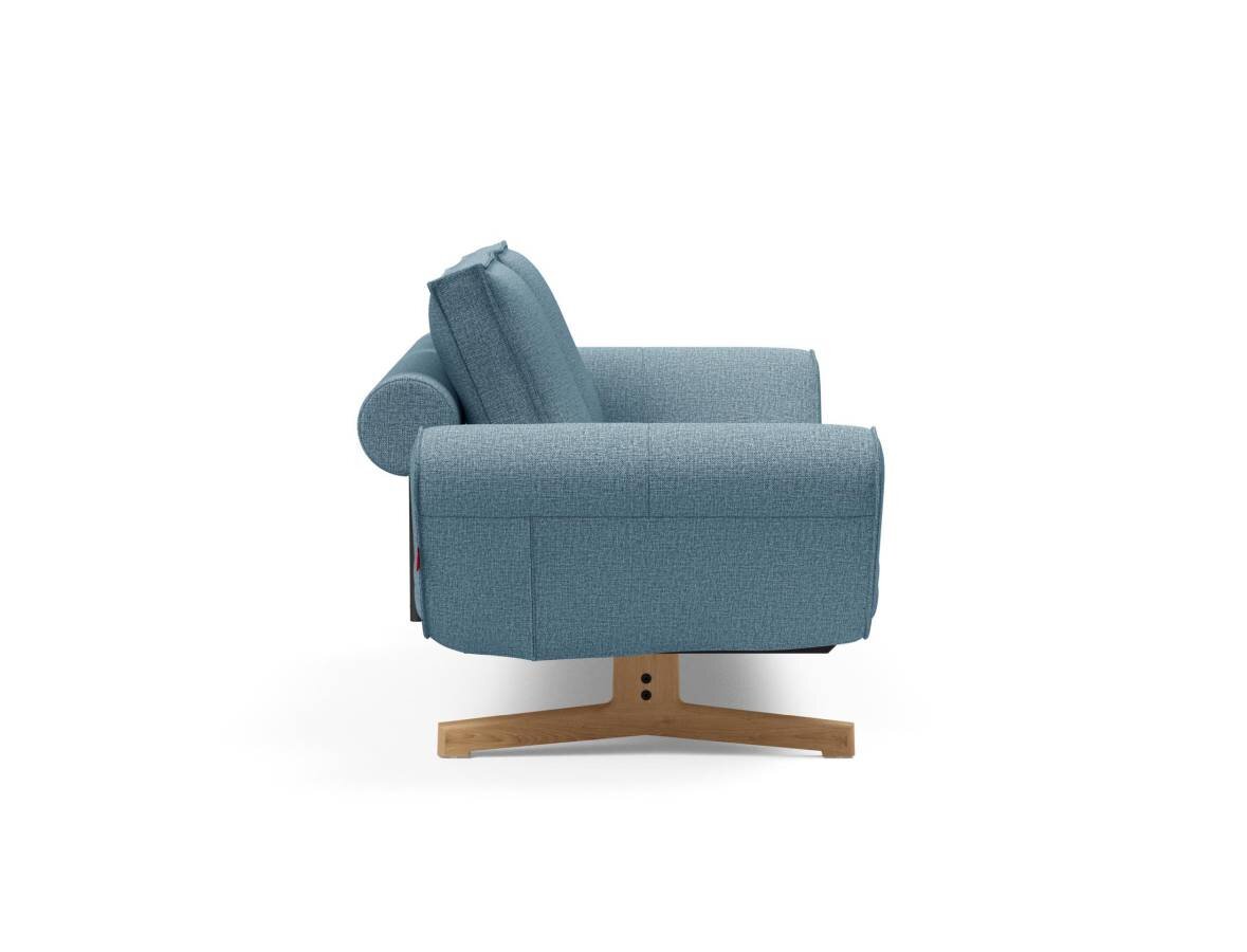 Innovation Ghia Klappsofa 525 Mixed Dance Light Blue Ghia Beine Eiche / matt schwarz