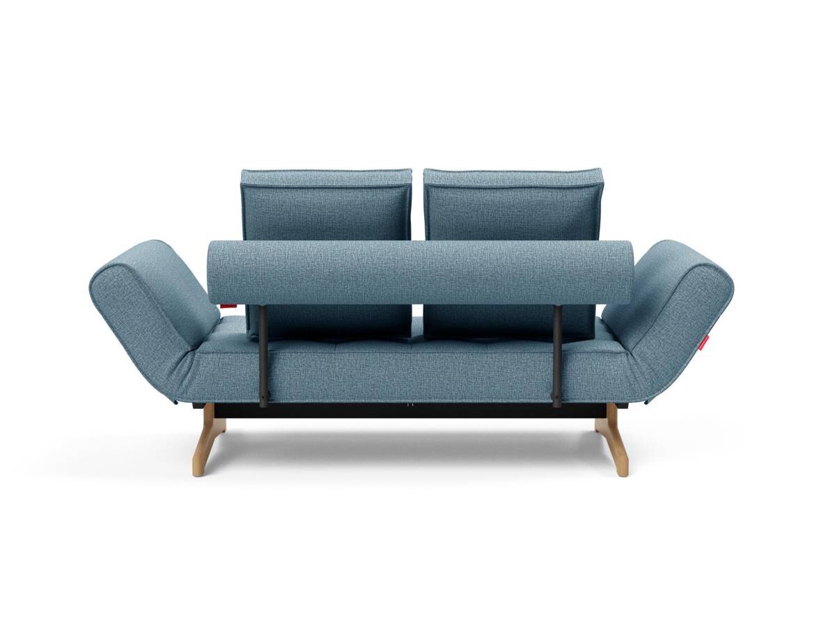 Innovation Ghia Klappsofa 525 Mixed Dance Light Blue Ghia Beine Eiche / matt schwarz
