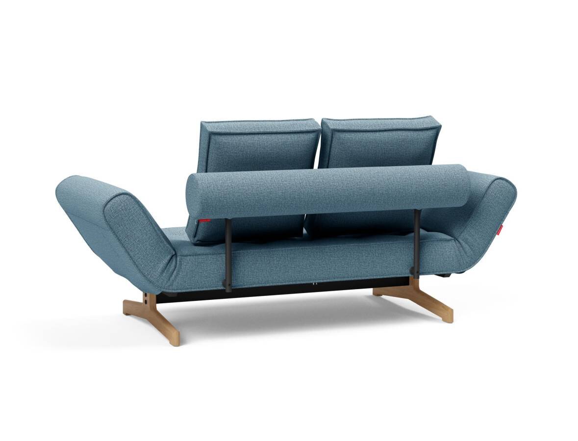 Innovation Ghia Klappsofa 525 Mixed Dance Light Blue Ghia Beine Eiche / matt schwarz