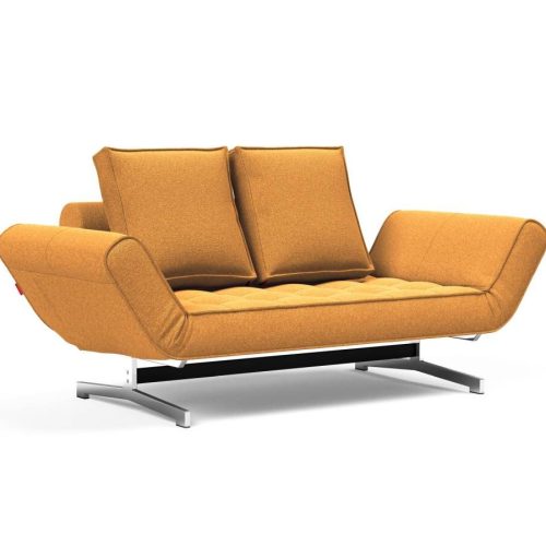 Innovation Ghia Klappsofa 536 Boucle Ochre Ghia Beine chrom / matt schwarz Innovation Ghia Klappsofa 536 Boucle Ochre Ghia Beine chrom / matt schwarz