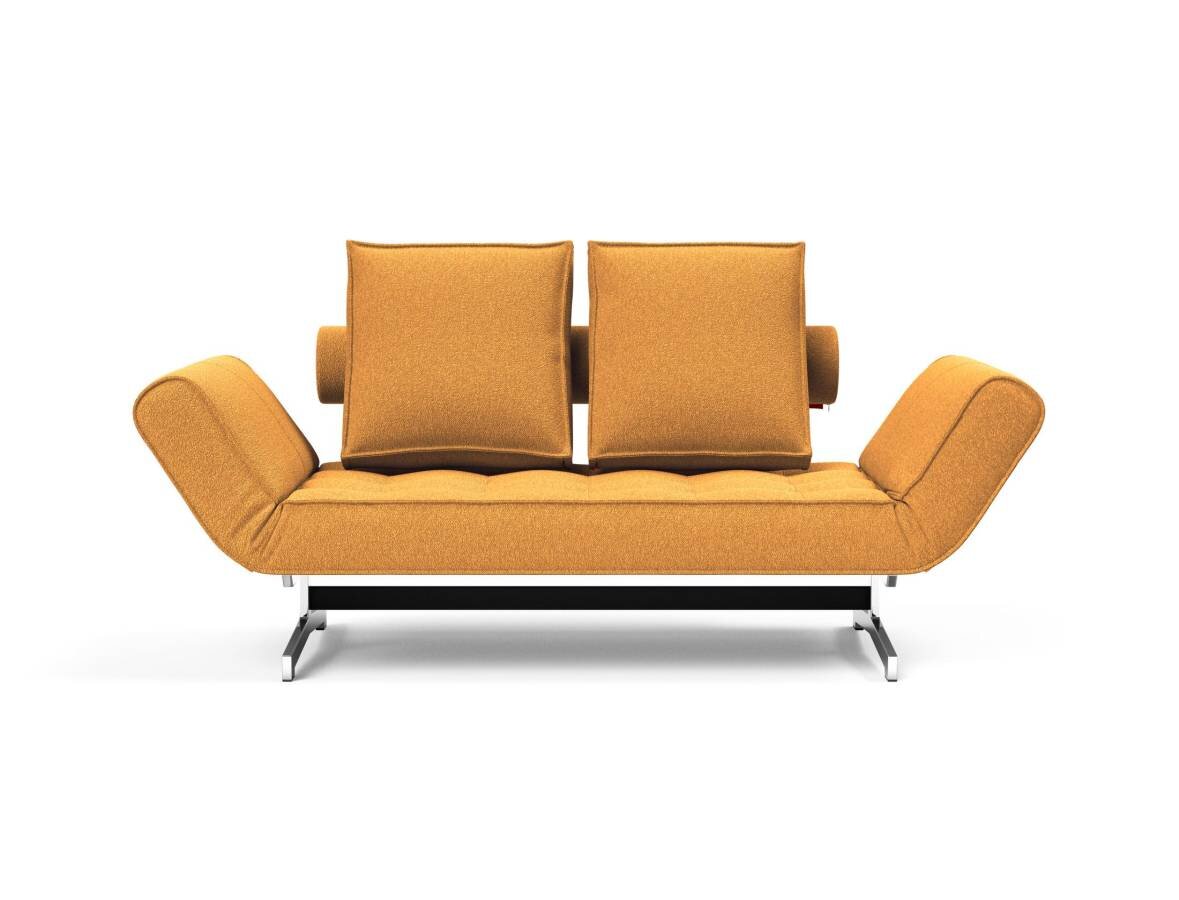 Innovation Ghia Klappsofa 536 Boucle Ochre Ghia Beine chrom / matt schwarz