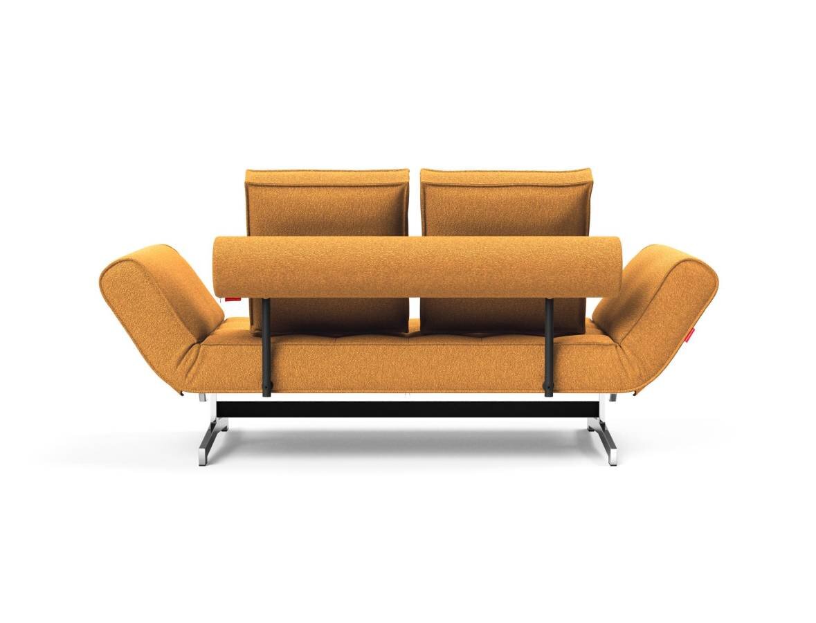 Innovation Ghia Klappsofa 536 Boucle Ochre Ghia Beine chrom / matt schwarz