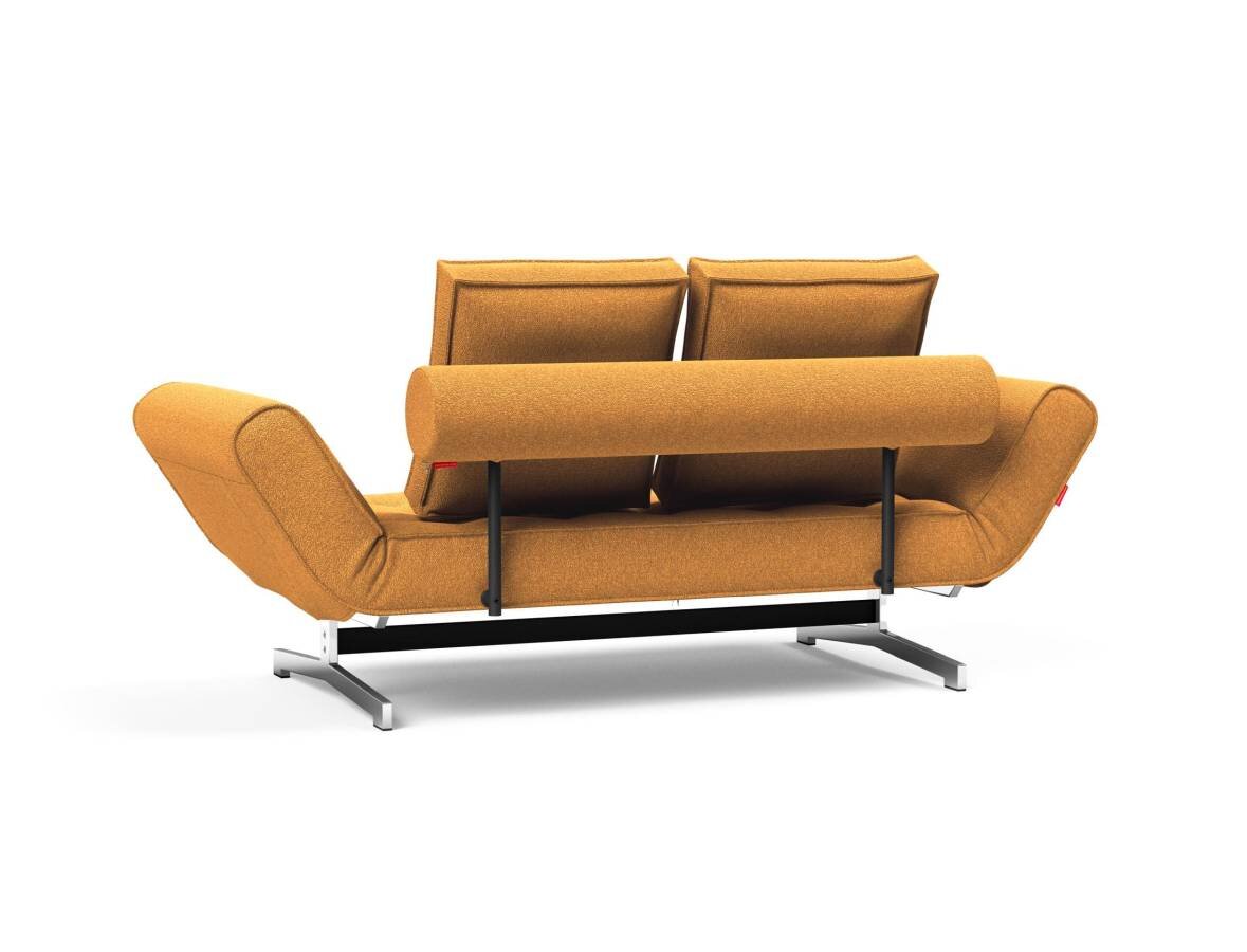 Innovation Ghia Klappsofa 536 Boucle Ochre Ghia Beine chrom / matt schwarz
