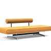 Innovation Ghia Klappsofa 536 Boucle Ochre Ghia Beine chrom / matt schwarz
